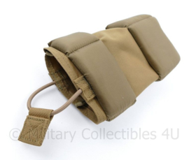 Defensie padded  pouch coyote - om een radio in of onder je vest te dragen - 8 x 5 x 18 cm -  origineel