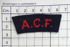 Britse leger ACF Army Cadet Force shoulder title - 6 x 2,5 cm - origineel