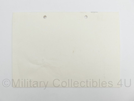 KL Nederlandse leger handout Uitrustingspakket voor Aanhangwagen Algemene Dienst 15kN 1994 - 21 x 15 cm - origineel