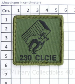 Huidig model! Defensie borst embleem 230 CLCIE  Cluster Compagnie - met klittenband - 5 x 5 cm - origineel