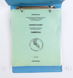 Handboek Mijnen Cambodja 1992 Korps Mariniers UN United Nations - 20 x 15 x 1,5 cm - origineel