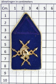 Defensie DT kraagspiegel paar Regiment Verbindingstroepen Opleiding - 8 x 4 cm - origineel