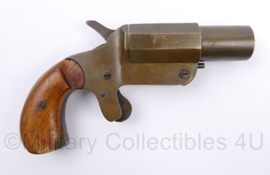 Franse leger messing signal pistol begin 1900 - werkend - origineel