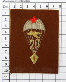 Russisch parawing embleem metaaldraad "20" - 7 x 10 cm - origineel