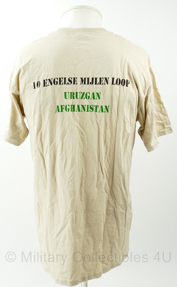 KL T-shirt ISAF Missie Tarin Kowt Engelse 10 mijlen loop - maat Medium - gedragen - origineel