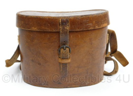 WO1 Britse verrekijker met lederen case - fabrikant Ross London Stereo Prism Binoculars power=6 - origineel