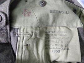 Canadese WO2 model battledress trouser - meerdere maten - origineel (jaren 50)