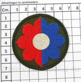 WO2 US  9th Infantry Division patch cut edge - doorsnede 7 cm - replica