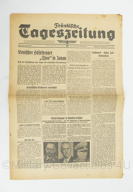 WO2 Duitse krant Tageszeitung nr. 198 25 augustus 1943 - 47 x 32 cm - origineel