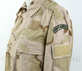 Korps Mariniers Desert basis jas met extra klittenband voor patches en straatnaam.  Maat 6080/9500-  Origineel