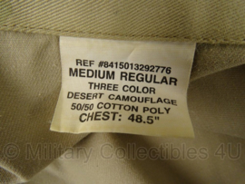 KM Korps Mariniers Desert jas (us army desert camo) - met zwart klittenband voor naamlint - maat Medium Regular - origineel