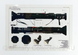 Defensie informatiesheet Lanceerinrichting NR 150 van 84mm - 29,5 x 21 cm - oriigneel