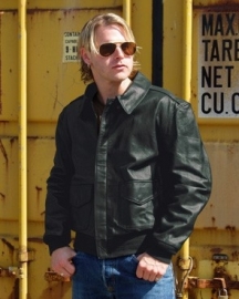 Flight jacket M2 - black leather