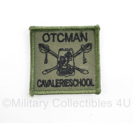 Defensie OTCMAN Cavalerieschool borst embleem - met klittenband - 5 x 5 cm - origineel