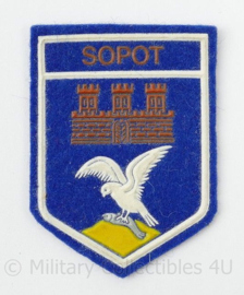 Pools embleem stadswapen Sopot - 6 x 4½ - origineel