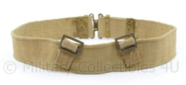 Wo2 Britse Koppel khaki webbing KEF 1943 - 95 x 5,5 cm - origineel