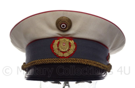 Oostenrijkse Gendarmerie pet met eenheid insigne - wit/grijs - maat 56 - Origineel