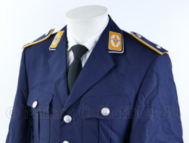 Bundeswehr Luftwaffe officiersjas met luxe metaaldraad insignes en zilveren bies -166 cm. lengte / 92 cm. borstomtrek - origineel