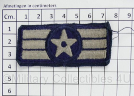 USAF US AirForce Senior Airman mouwembleem ENKEL - 7 x 3,5 cm - origineel