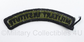 US Military Institute shoulder title - 10 x 2 cm - origineel