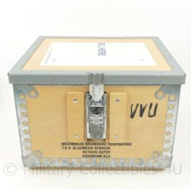 RNLAF Luchtmacht versterkte houten kist - 32½ x 27½ x 23½ cm -  origineel
