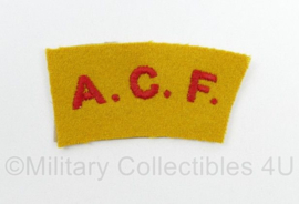 Britse leger ACF Army Cadet Force shoulder title - 7,5 x 4 cm - origineel