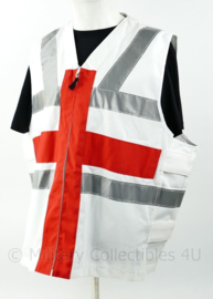 Britse Royal Navy vliegdekschip Surcoat Flight deck RN FR jack white with red stripes - one size - nieuw - origineel