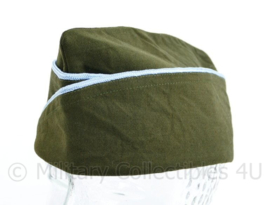 Overseas cap Groen Garrison cap - blauwe bies - maat 55 cm.