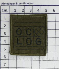 Defensie OC LOG borstembleem - met klittenband - 5 x 5 cm - origineel