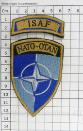 ISAF International Security Assistance Force NATO OTAN emblemen set - origineel