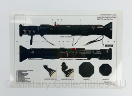 Defensie informatiesheet Lanceerinrichting NR 150 van 84mm - 29,5 x 21 cm - oriigneel