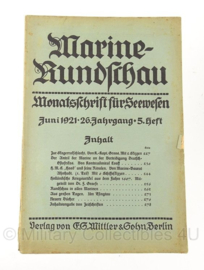 Boek Marine Rundschau - 1921 - set van 5 boeken - origineel
