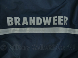 Nederlandse brandweer parka - donkerblauw - maat Extra Large - gedragen - origineel