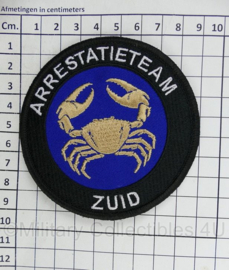 Arrestatieteam Zuid embleem Full Colour met klittenband - diameter 9 cm