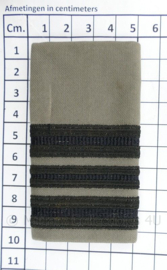 KLU Luchtmacht epauletten PAAR GVT Officier - rang Majoor - 9,5 x 5 cm - origineel