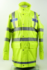 Britse Politie Police Hertfordshire Constabulary gevoerd fluor geel jack - Maat L -  origineel