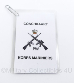 Korps Mariniers PW coach kaart set Platoon Weapons - origineel