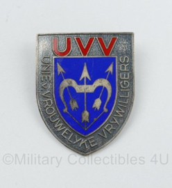 Insigne UVV Unie van Vrouwelyke Vrywilligers  - 4 x 3 cm - origineel