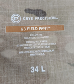 Crye Precision multicam G3 Field Pant Multicam - maat 34 Long - NIEUW - origineel