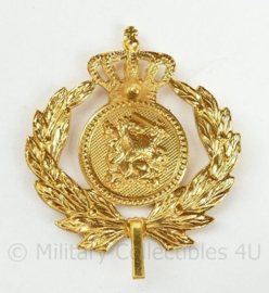 KL DT Officiers pet insigne met gele achtergrond i.p.v. oranje - 6 x 5 cm - origineel