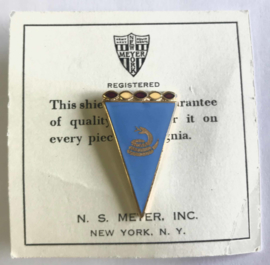 US Army Medio Snake embleem metaal unit crest - 3,2 x 2 cm - maker Meyer - origineel