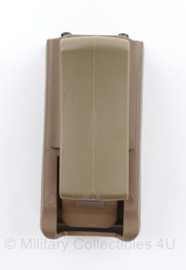CQC Double Stack Single Magazine Holster met veer Mag Holder Pouch voor o.a. Glock 17 9mm - coyote