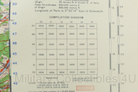 WW2 British War Office map 1944 Central Europe Siegen - 87,5 x 64,5 cm - origineel