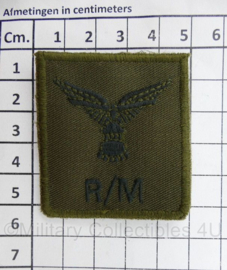 Defensie R/M Rigger Marshaller borstembleem - met klittenband - 5 x 5 cm - origineel
