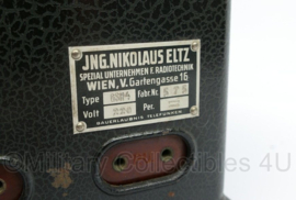 WO2 Duitse en Oostenrijkse Radione GSH4 radio - fabrikant JNG Nikolaus Eltz - 37,5 x 19 x 21 cm - origineel