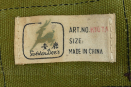 Groene draagtas merk Golden Deer - 25 x 10,5 x 34 cm - mist oogje - origineel
