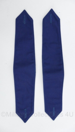 Nederlandse Politie epauletten PAAR blauw - 15 x 5 cm - origineel