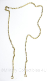 metalen ketting met 2 oogjes - 81 cm - origneel