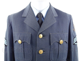 KLu Koninklijke Luchtmacht DT uniform jas - rang "sergeant der 1ste klasse" - jaren 60 - maat 48 - origineel