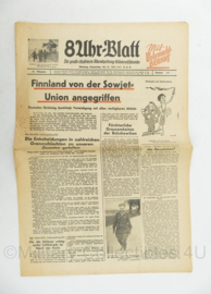 WO2 Duitse krant 8 Uhr Blatt Illustrierte Abendzeitung 26 juni 1941 - 47 x 32 cm - origineel